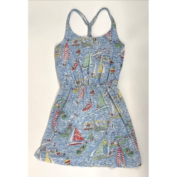 Lilly Pulitzer Dresses & Skirts - Lilly Pulitzer Dress Sundress Womens Small Blue Regatta Sailboats Nautical Beach